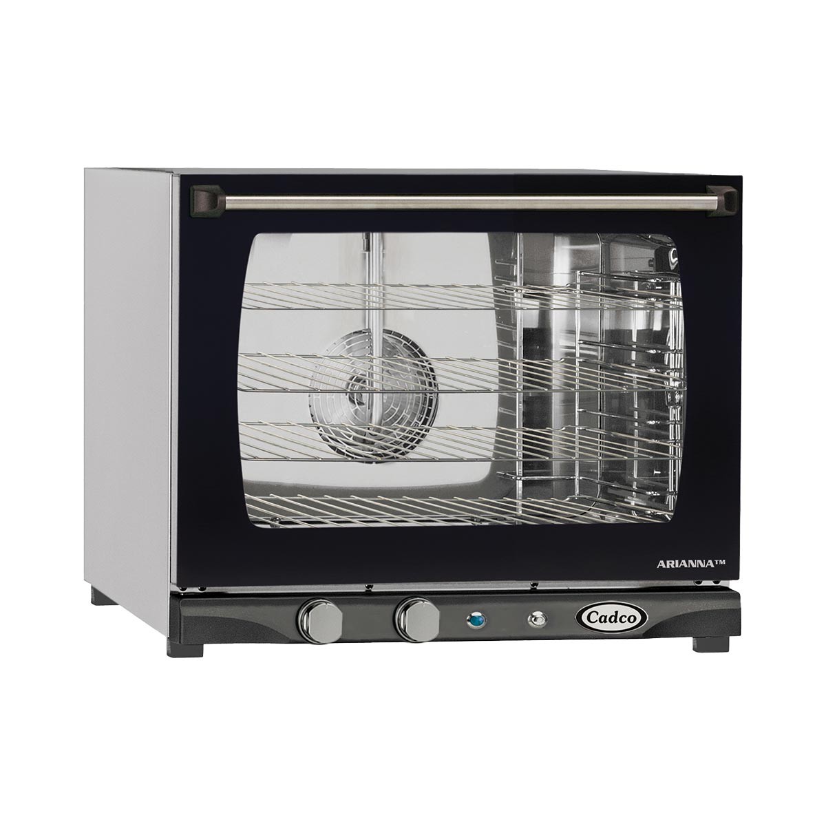 Cadco XAF-133 Half Size Countertop Electric Convection Oven w/ 3 Shelf, Manua...