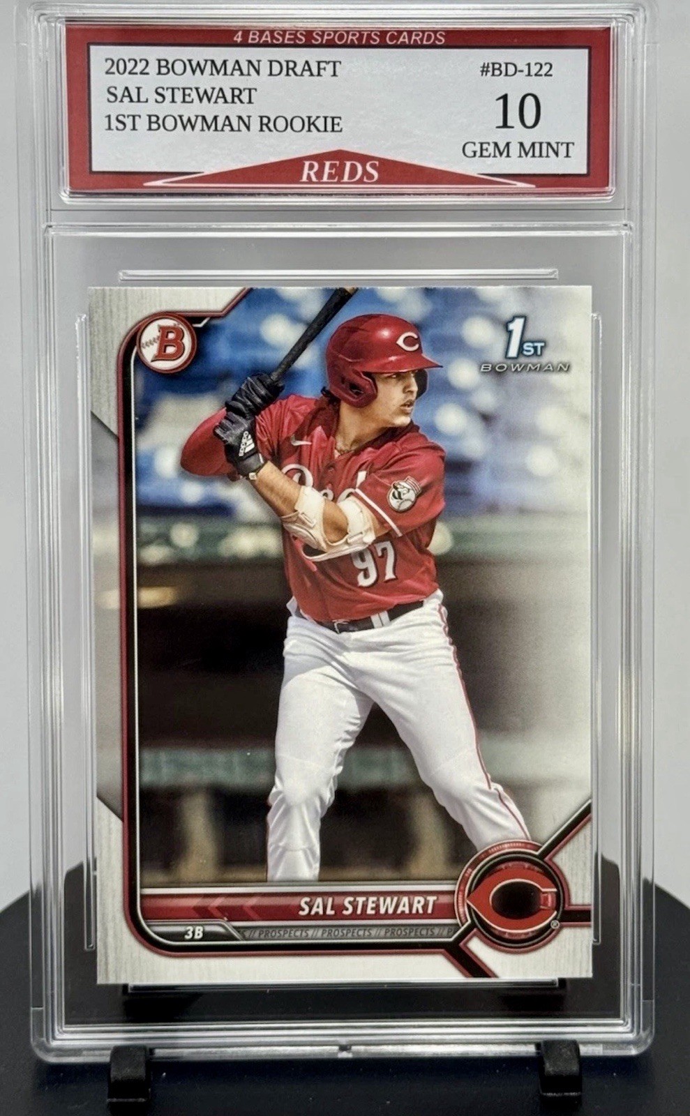 2022 Bowman Draft Sal Stewart Cincinnati Reds 1st Bowman Rookie Card #BD-122
