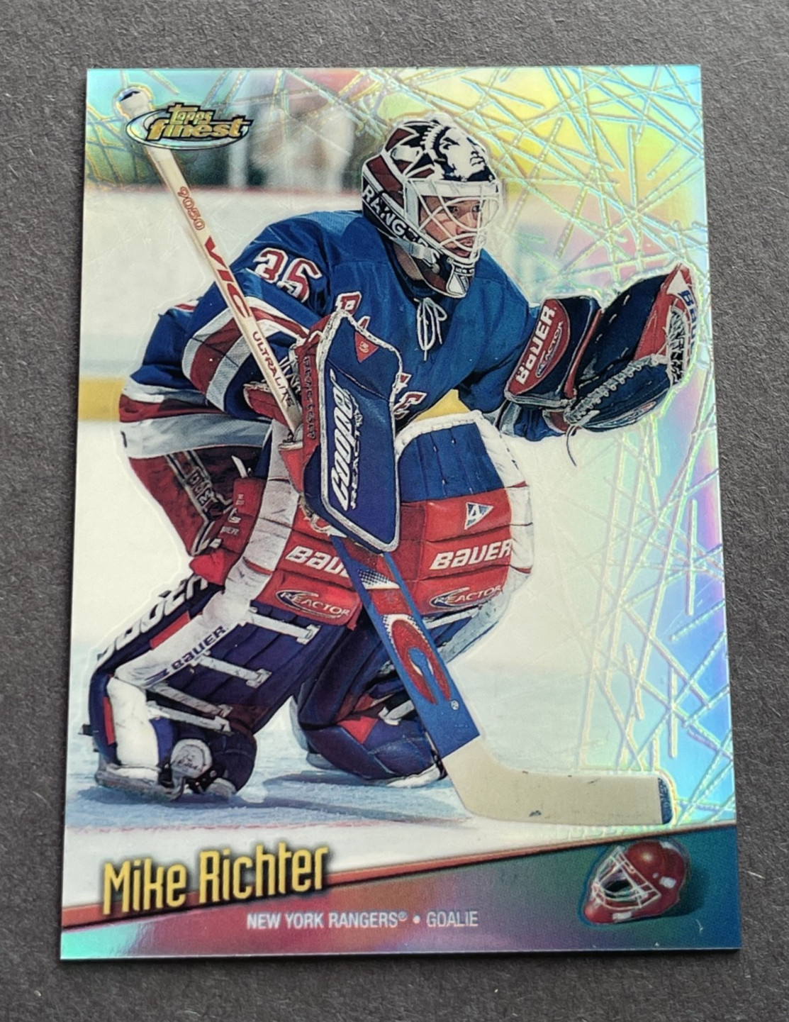1998-99 Topps Finest - Mike Richter #89 Non-Protected Refractor 1998-99 Topps Finest - Mike Richter #89 Non-Protected Refractor