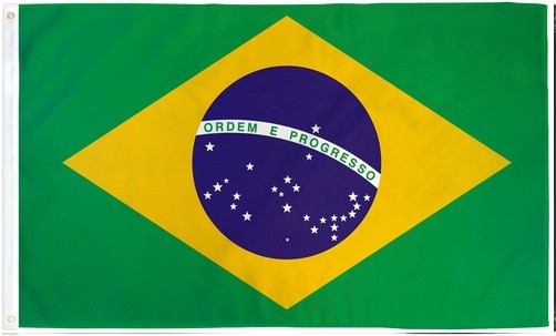 Brazil Flag 2x3ft House Flag Brazilian Flag 100D SPUN POLYESTER BANNER