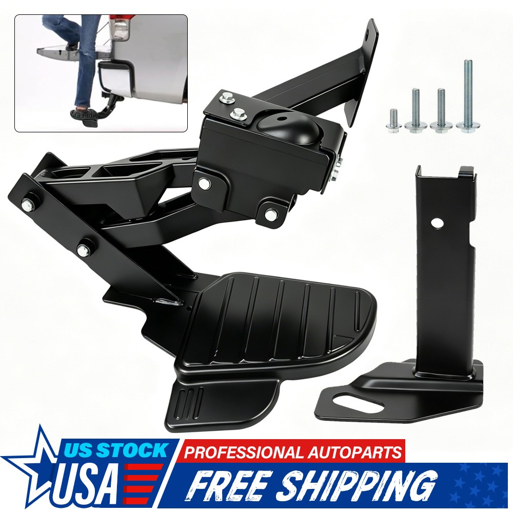 Rear Retractable Bed Step Assembly for 2019-24 Ram 2500 3500 82215842AH Bedstep