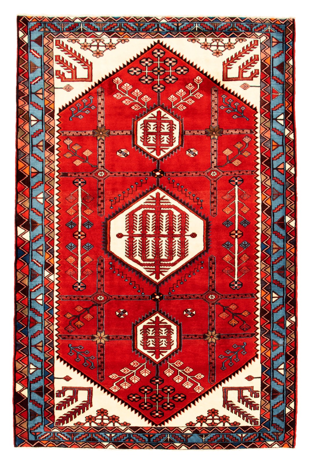 Vintage Traditional Hand-Knotted Area Rug 5'7