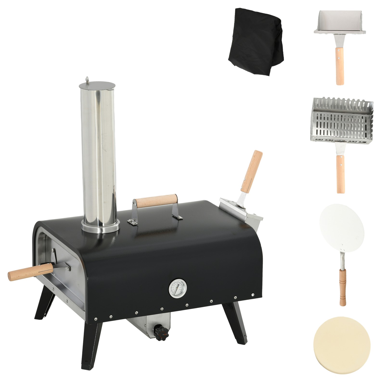 Outdoor Pizza Oven with Rotating Stone, 12\