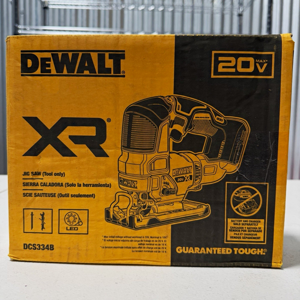 DEWALT XR 20V MAX Brushless Cordless Jigsaw Tool Only DCS334B