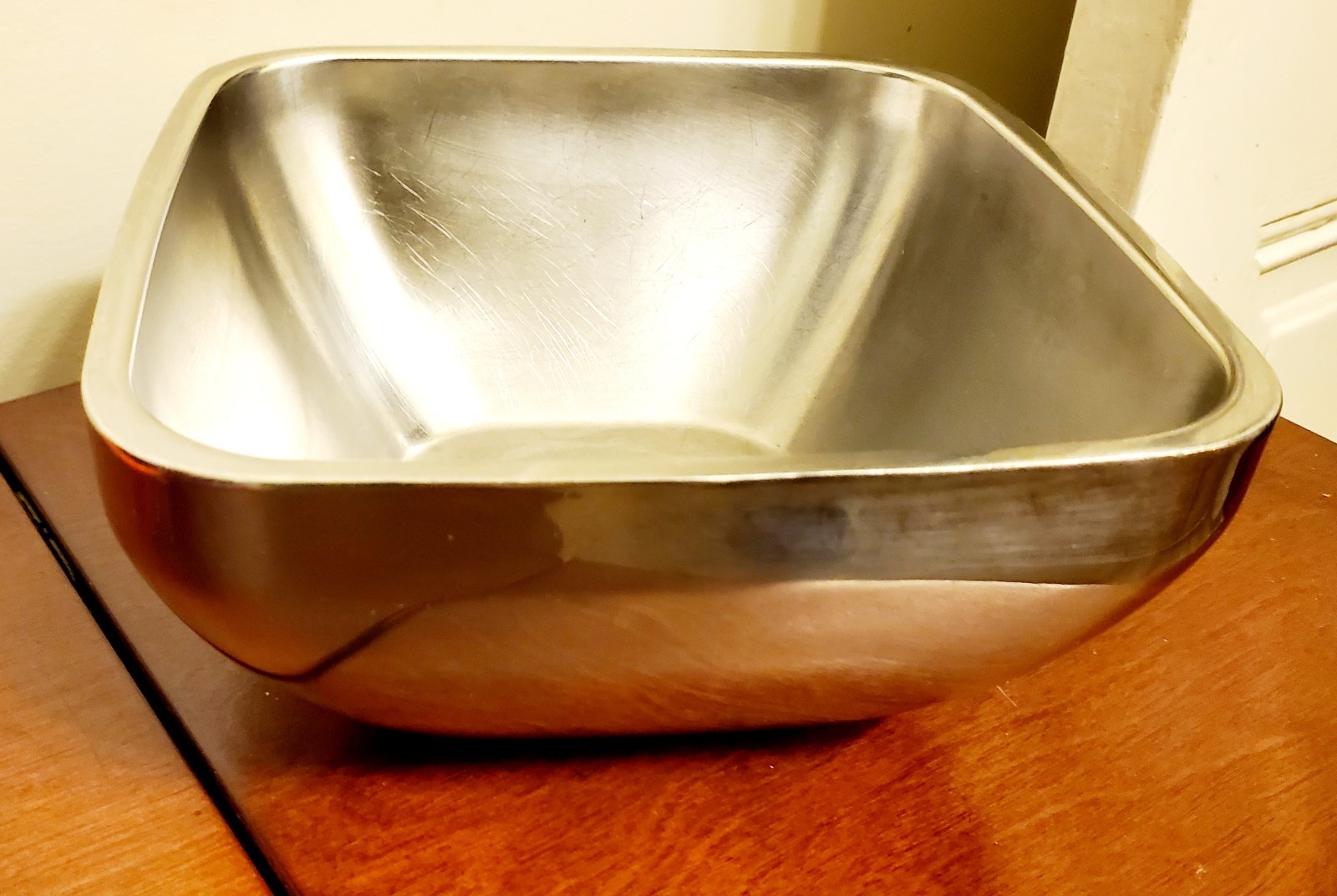 Vollrath Stainless Steel Serving Bowl 18-8 NSF Commercial Square 7\