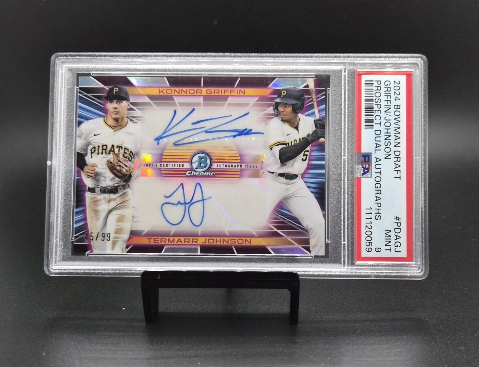 Konnor Griffin And Termarr Johnson 2024 Bowman Draft Prospect Dual Auto /99
