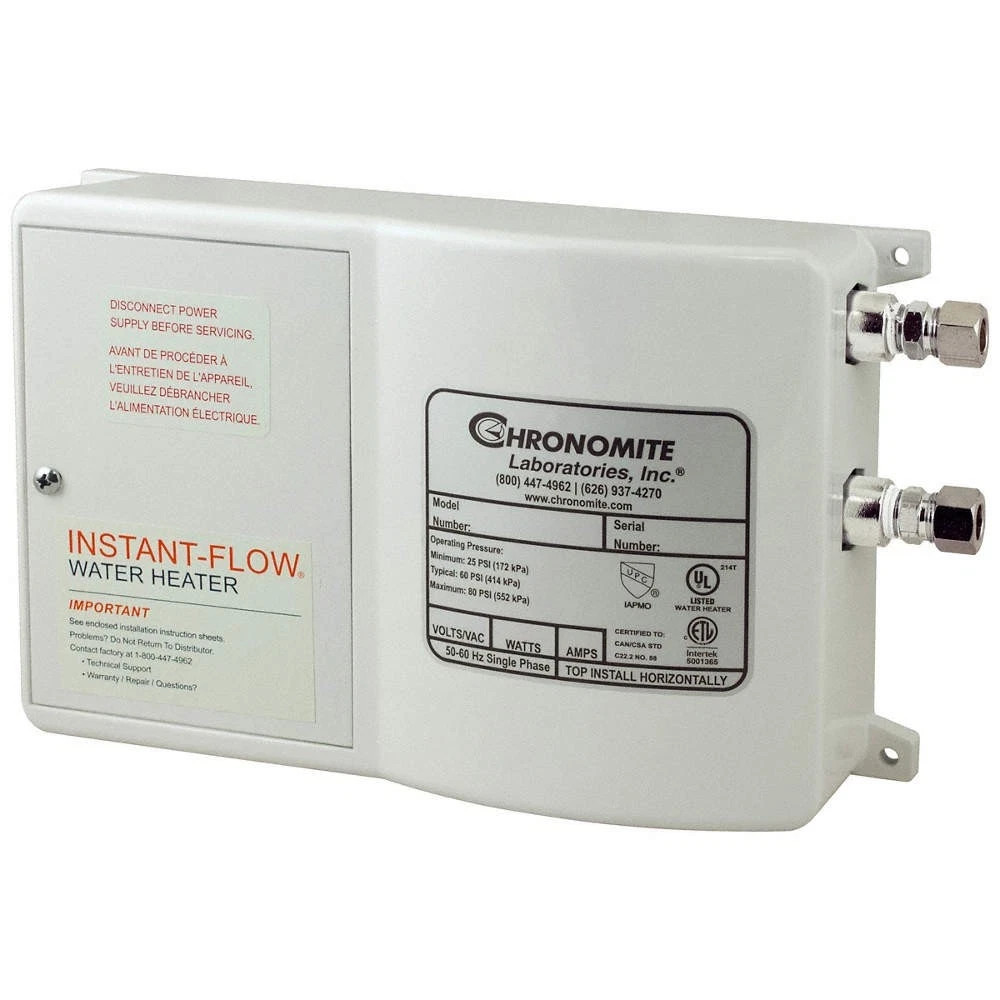 CHRONOMITE LABS SR-30L/120 HTR-I Electric Tankless Water Heater,120V 6DXT2