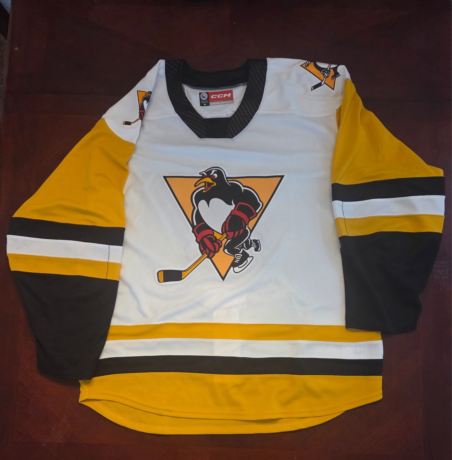 Wilkes-Barre/Scranton Penguins CCM QuickLite Authentic AHL Game Jersey Size 54