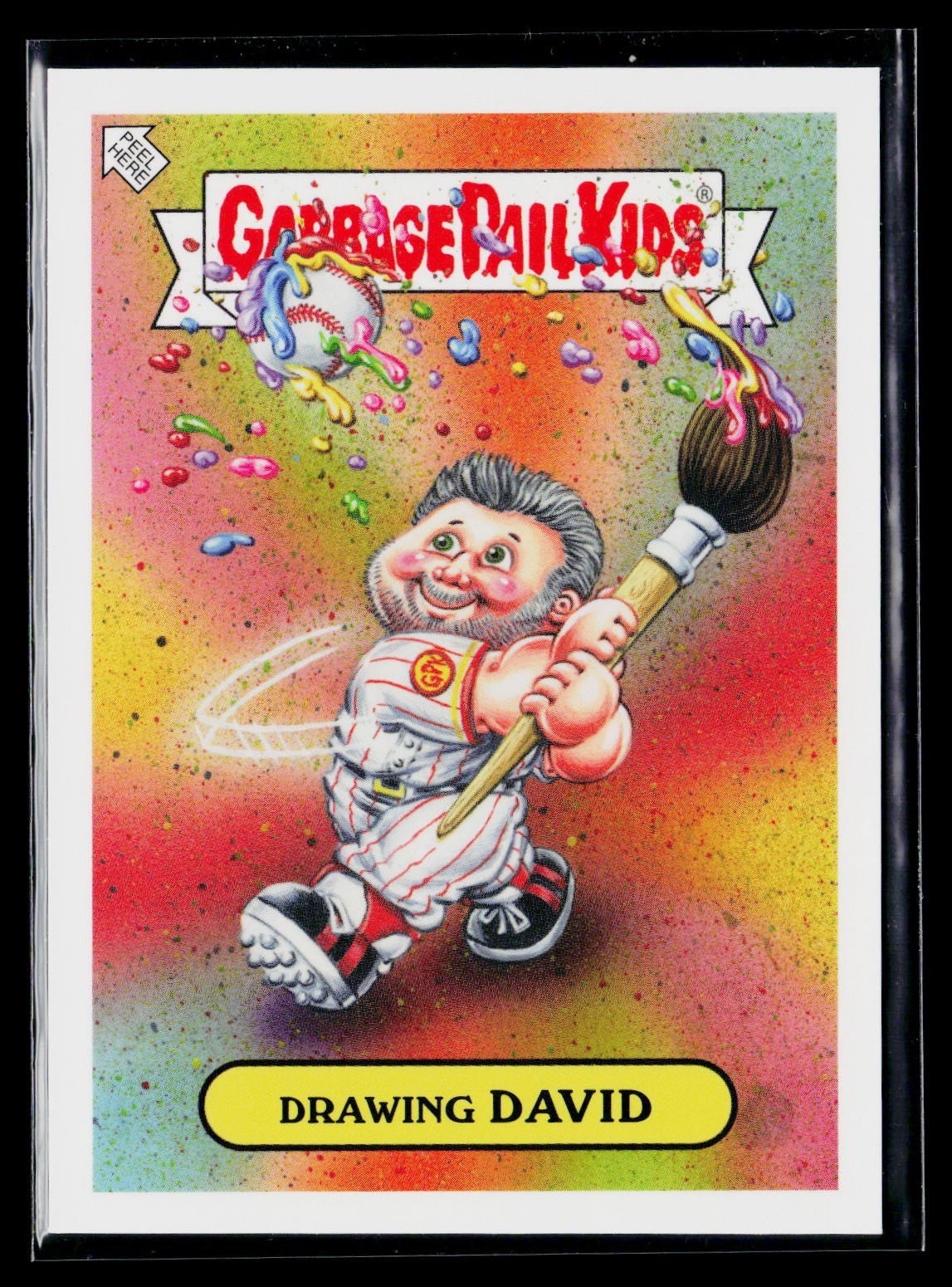 2023 Topps MLB x Garbage Pail Kids Series 3 Artist Drawing David Gross Portrait 2023 Topps MLB x Garbage Pail Kids Series 3 Artist Drawing David Gross Portrait