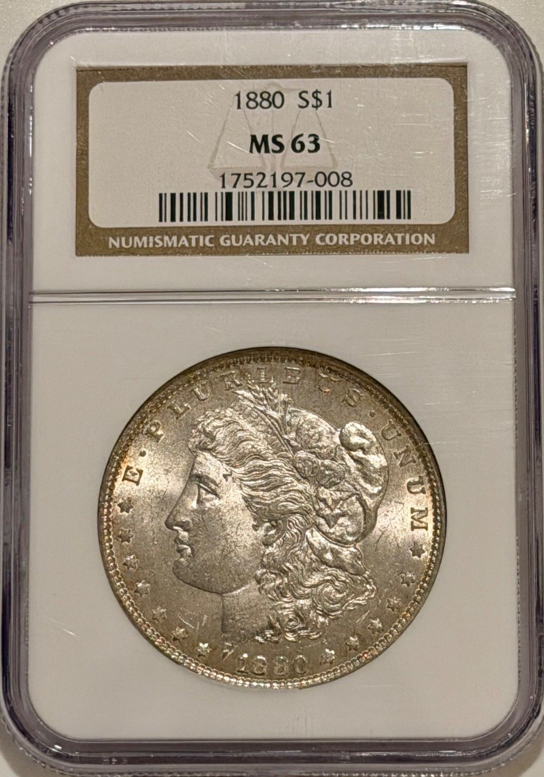 1880 P Morgan Silver Dollar NGC MS63 Better Date Morgan 1880 P Morgan Silver Dollar NGC MS63 Better Date Morgan