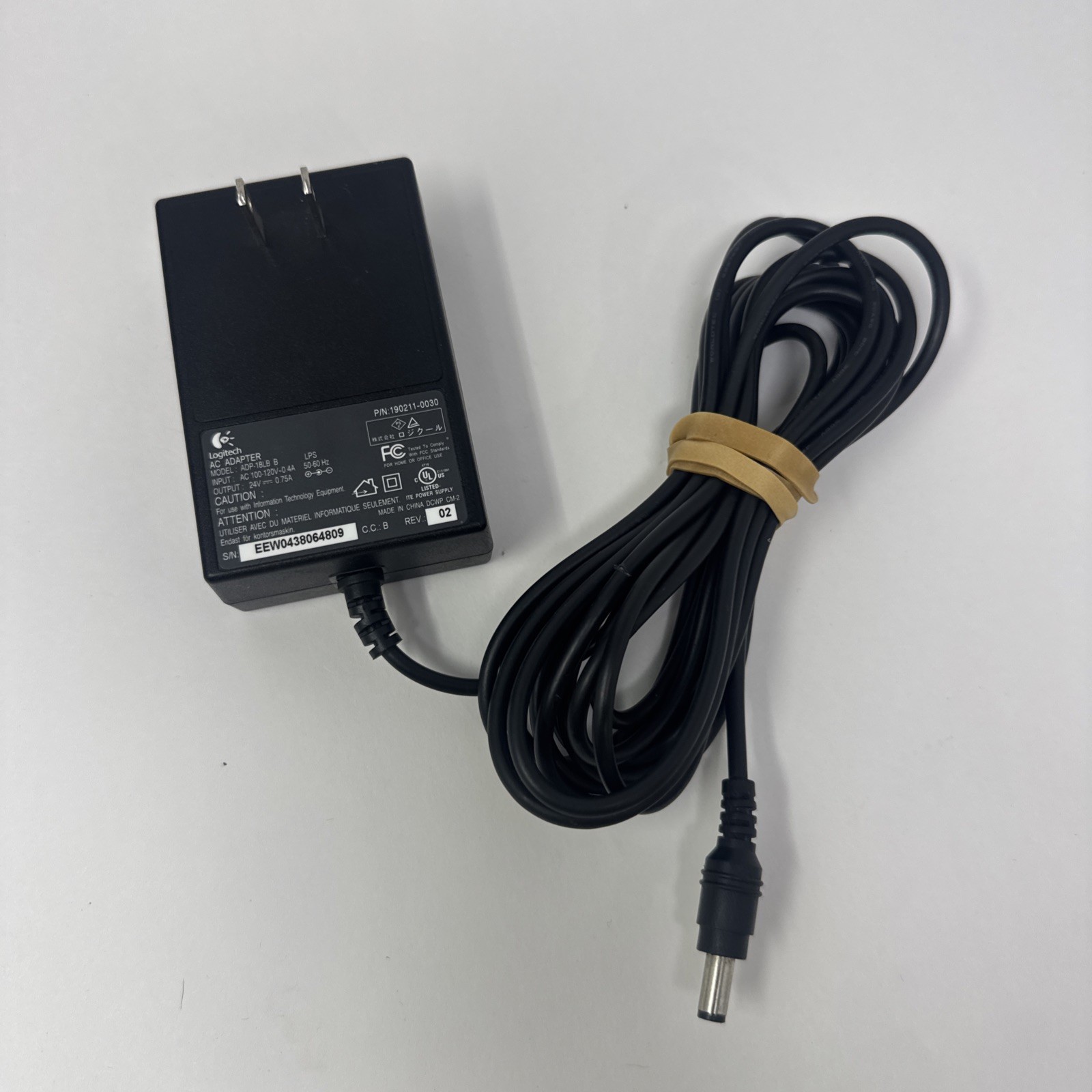 Genuine Logitech ADP-18LB B AC Adapter 24V 0.75A Power Supply