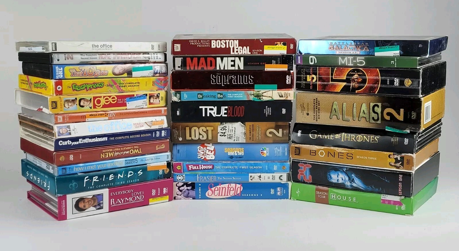 Lot Of 20+ TV Show Series DVDs Seinfeld Mad Men Stargate Lost Seasons *AS IS*