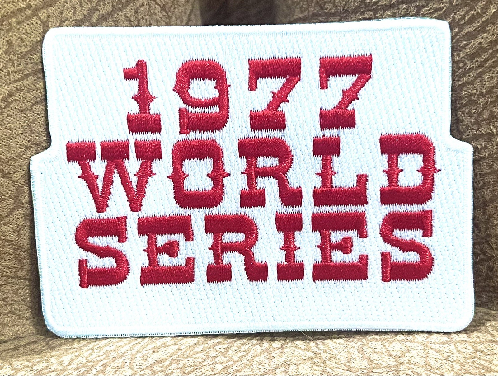 1977 Official World Series Jersey Patch New York Yankees vs. Los Angeles Dodgers