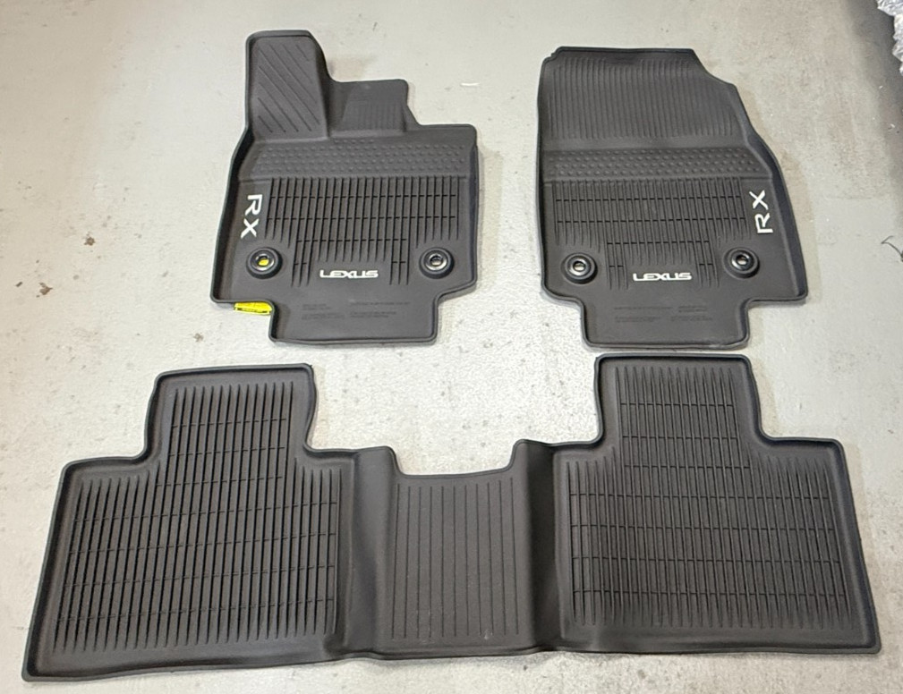 LEXUS RX 2023-2026  3PCS  BLACK ALL WEATHER FLOOR LINERS PT206-48231-20