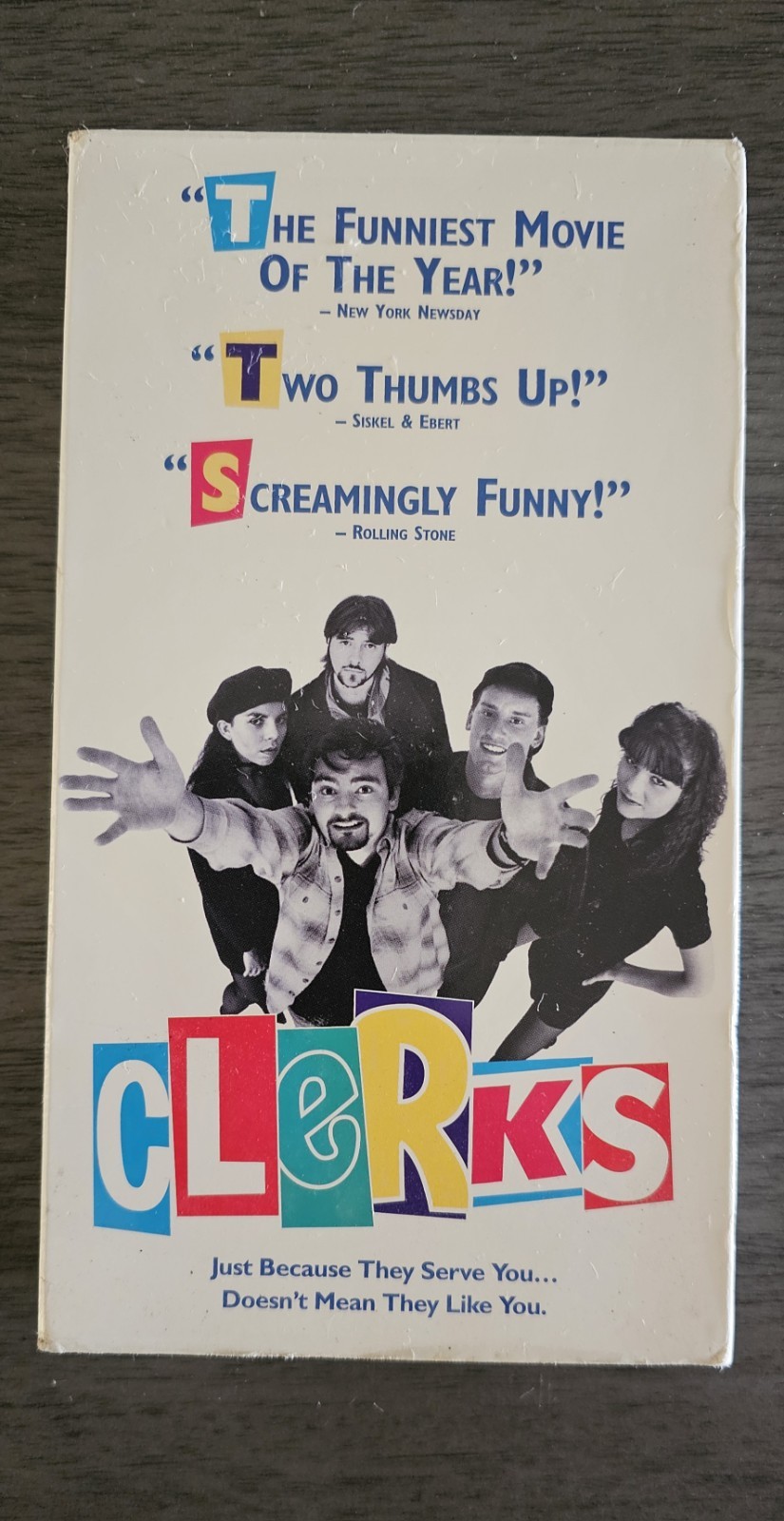 CLERKS VHS Kevin Smith Jason Mewes Vintage 90’s Comedy Vtg Miramax 1995