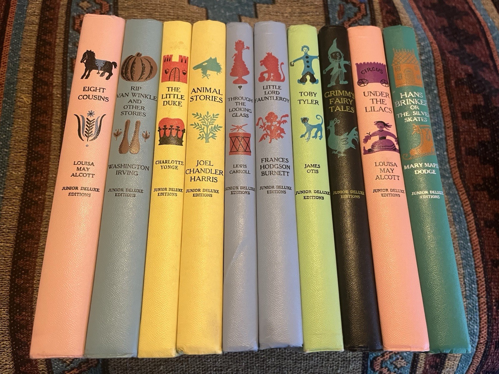 VTG Junior Deluxe Editions Lot of 10 Colorful Hardcover Children’s Books 1950s