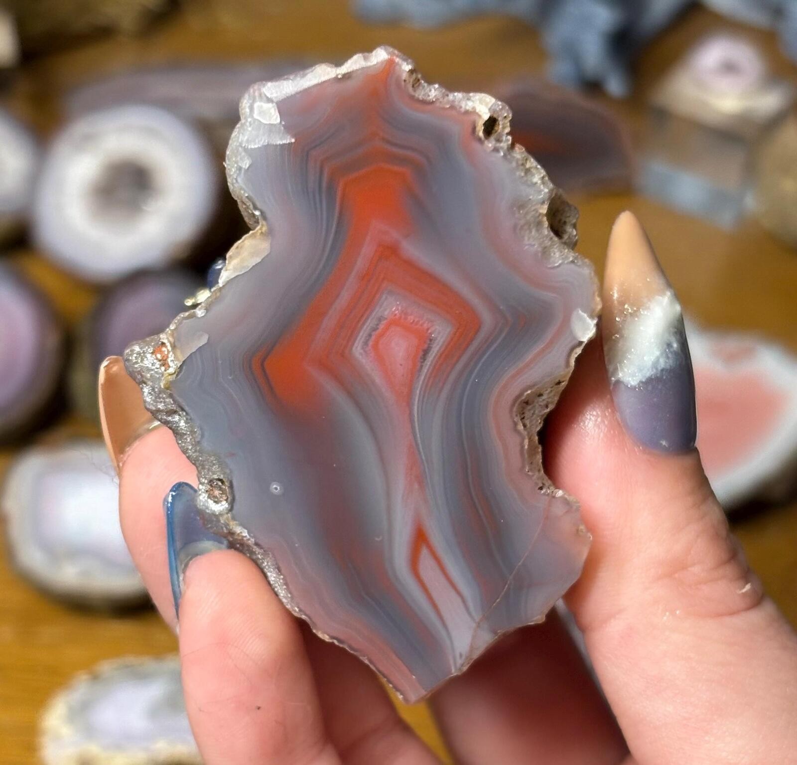 Queensland Creek Agate • Natural Australian Banded Stone •