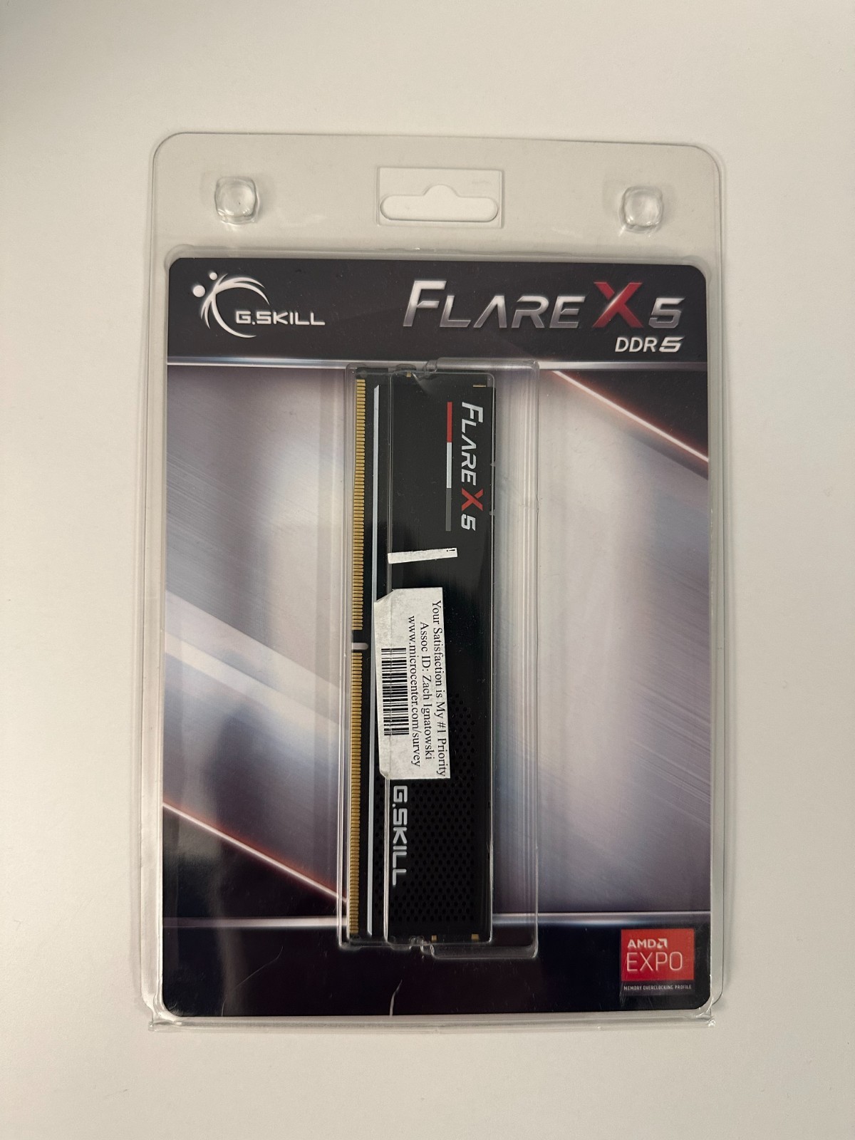 G.Skill Flare X5 16GB (1 x 16GB) DDR5-6000 Desktop Memory F5-6000J3636F16GX1-FX5 G.Skill Flare X5 16GB (1 x 16GB) DDR5-6000 Desktop Memory F5-6000J3636F16GX1-FX5