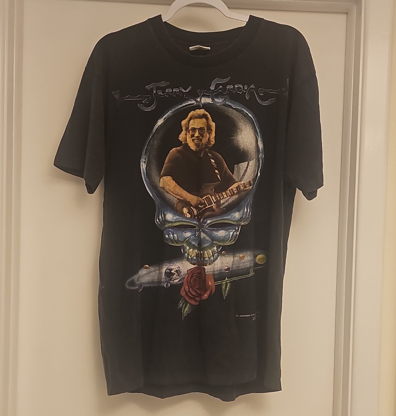 Rare Jerry Garcia Grateful Dead Graphic Tee XL Distressed Vintage 1990s
