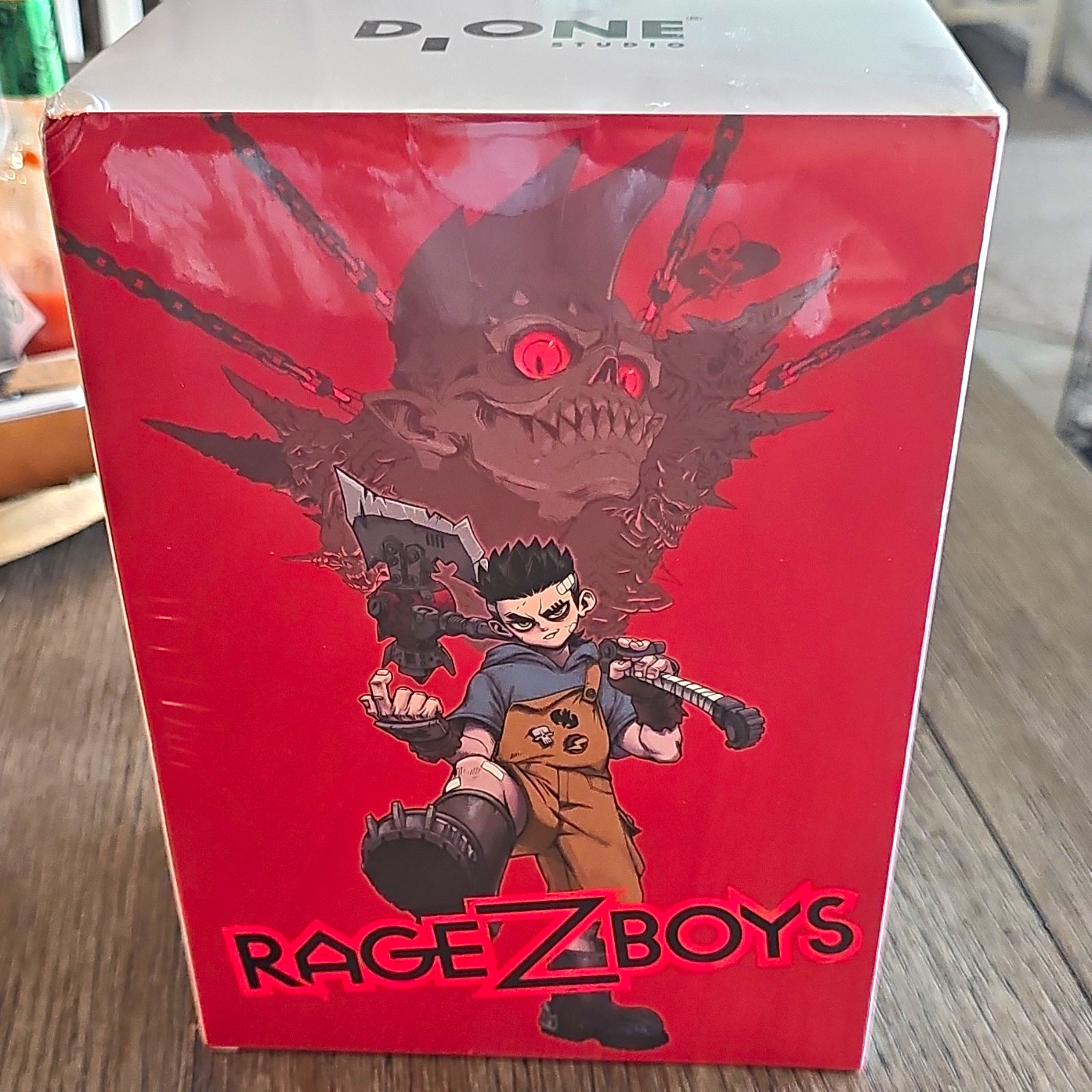 D.ONE Studio RageZ Boys 1:12 Action Figure Set w/ Axe Knife Alt Head Hands