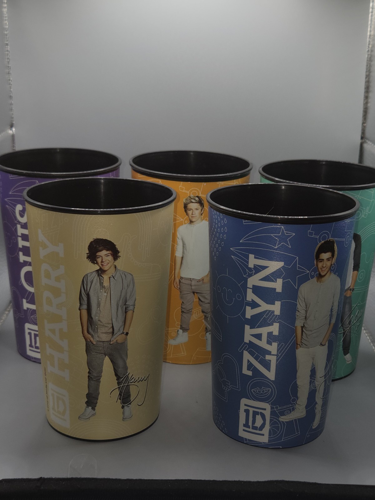 One Direction 2010s 1D Cups Full Set of 5 Technimark Official Merchandise One Direction 2010s 1D Cups Full Set of 5 Technimark Official Merchandise