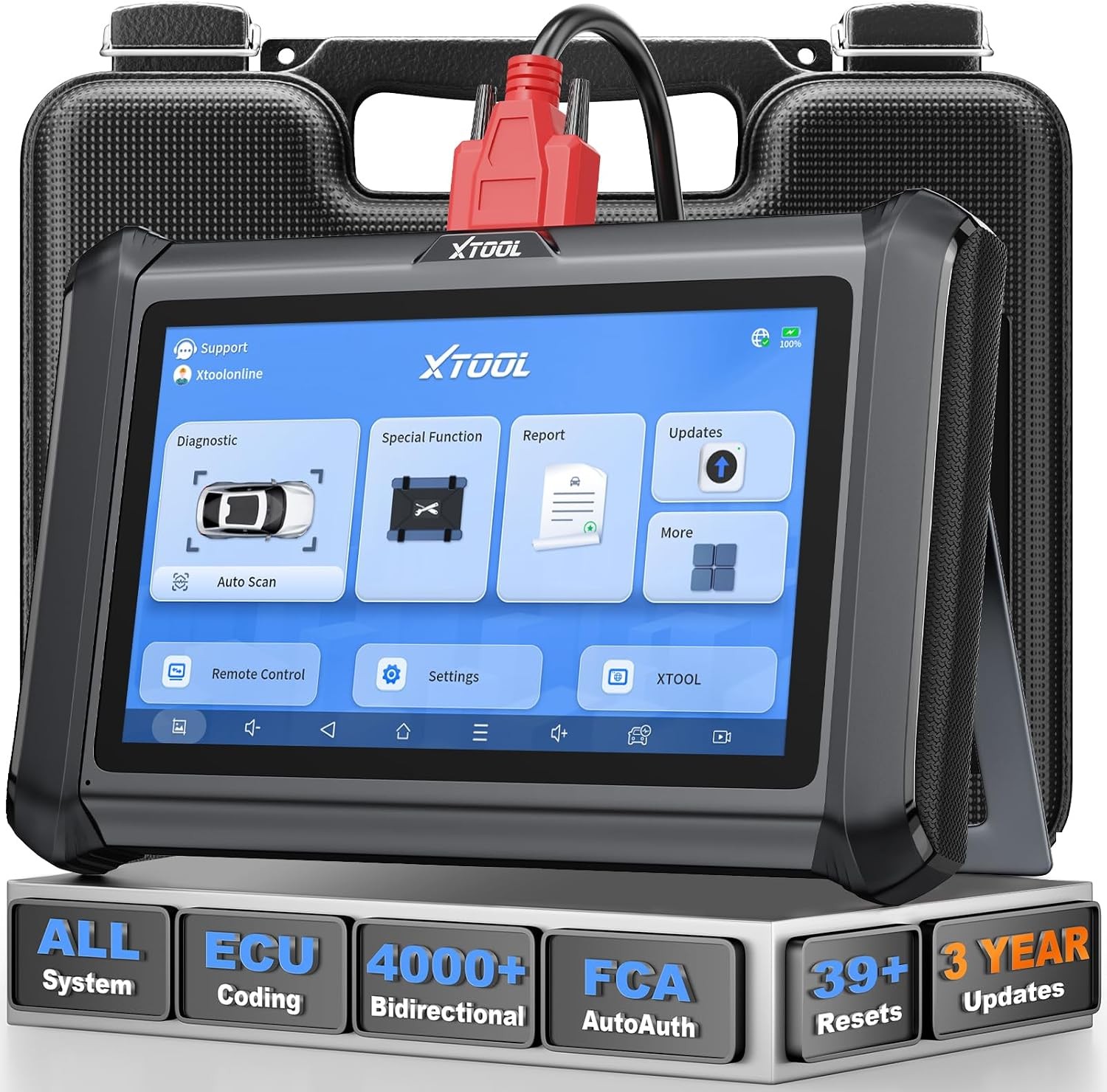NEW XTOOL D7S V2.0 OBD2 Scanner Diagnostic Tool Bidirectional Key Programmer FCA