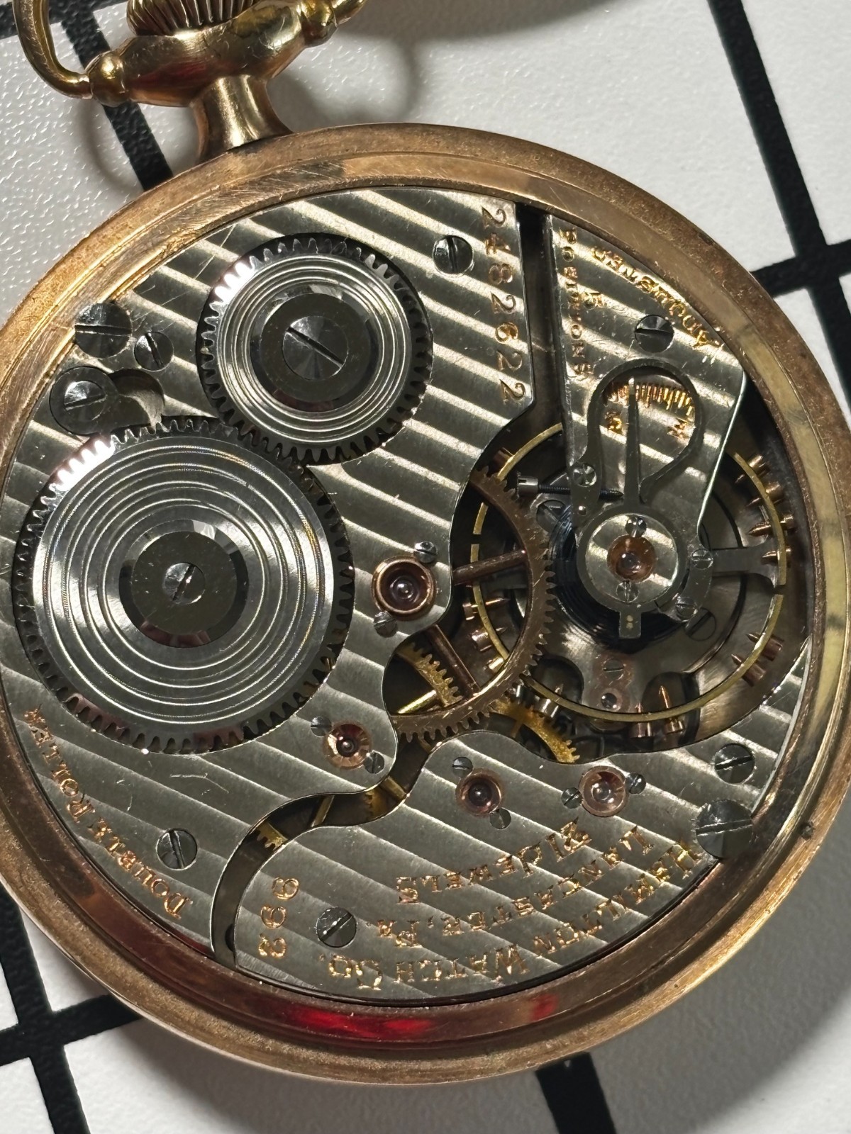 Hamilton 992 Railroad Pocket Watch 21J 1915 Model 2 Gold‑Filled Case Hamilton 992 Railroad Pocket Watch 21J 1915 Model 2 Gold‑Filled Case