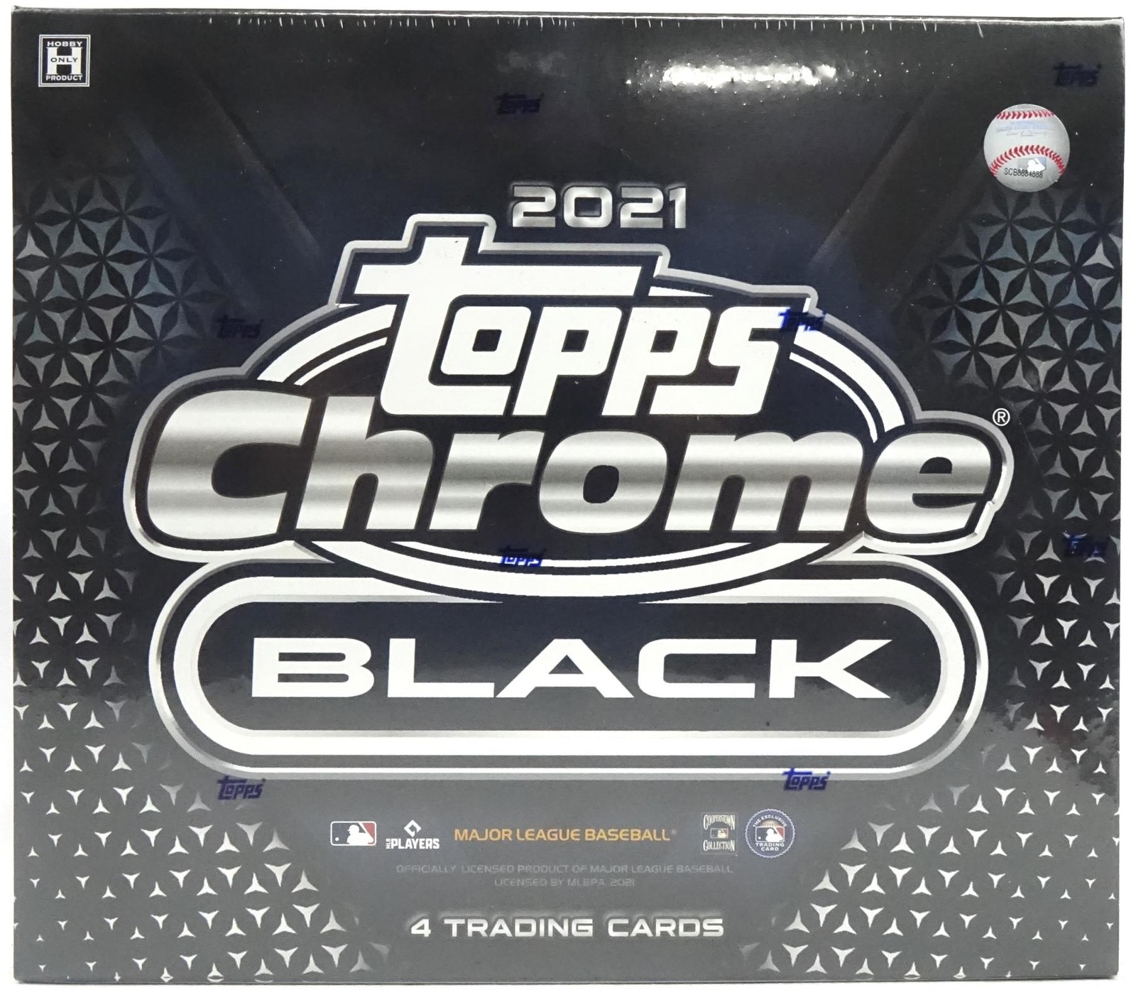 2021 TOPPS CHROME BLACK BASEBALL HOBBY BOX