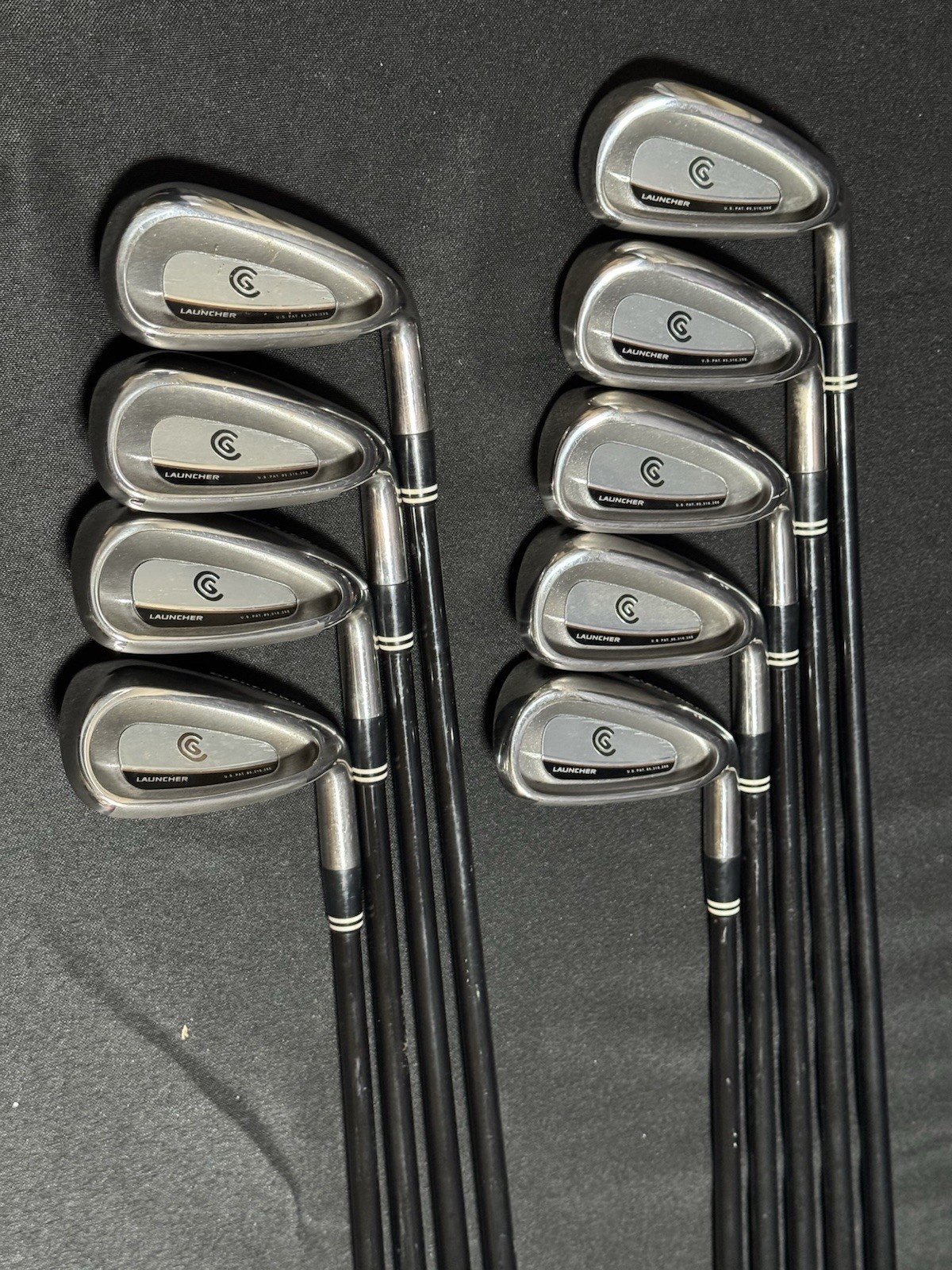 Cleveland Golf Launcher Iron Set 3-PW + DW Action Lite Graphite Shafts R-flex RH Cleveland Golf Launcher Iron Set 3-PW + DW Action Lite Graphite Shafts R-flex RH