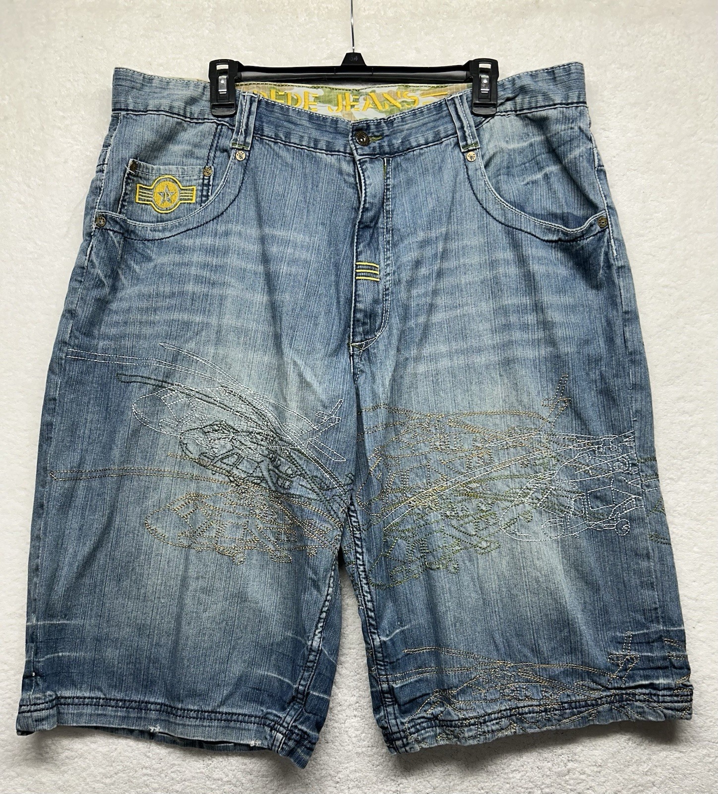 Pepe Jeans London Mens Size 40 Blue Denim Helicopter 44th Division Jean Shorts Pepe Jeans London Mens Size 40 Blue Denim Helicopter 44th Division Jean Shorts