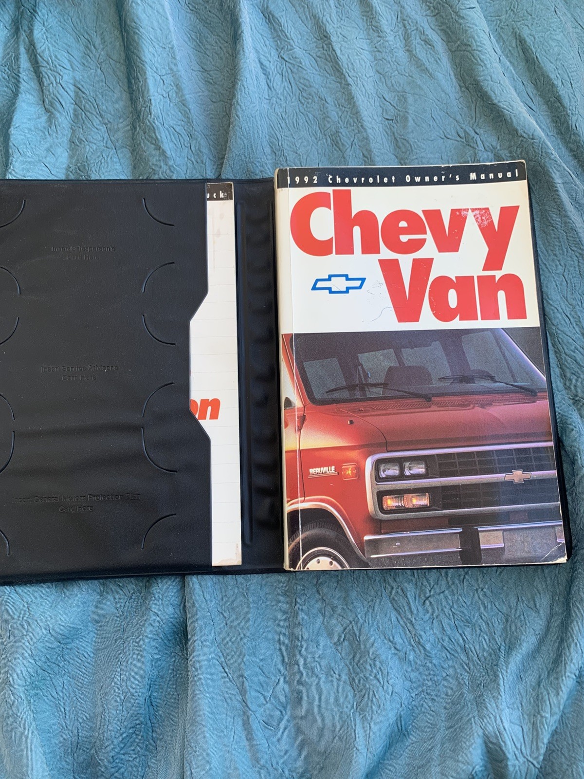 Vintage FIRST EDITION Original 1992 Chevrolet Van Owners Manual