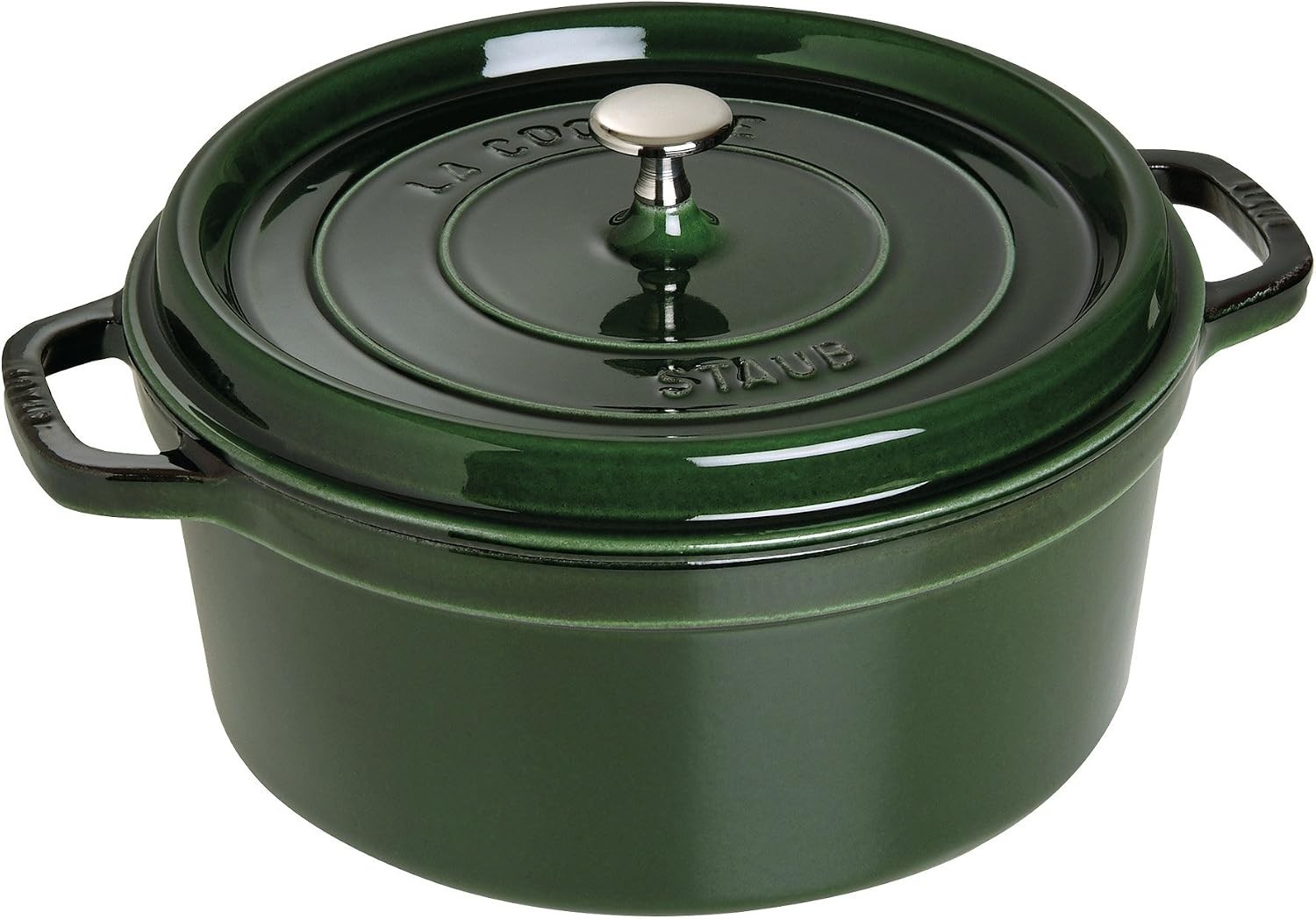 Staub Enameled Cast Iron Round Dutch Oven 7-Qt. - Basil Staub Enameled Cast Iron Round Dutch Oven 7-Qt. - Basil