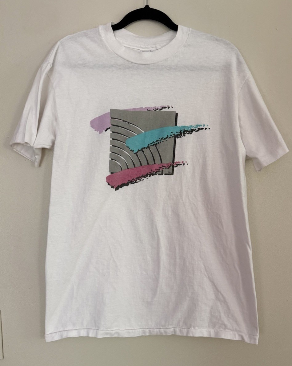 Vintage 80s Spinrite II Abstract Graphic T-Shirt L