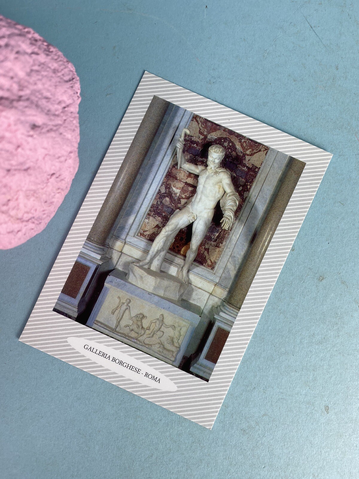 1997 Satiro combattente Postcard Galleria Borghese - Roma 1997 Satiro combattente Postcard Galleria Borghese - Roma