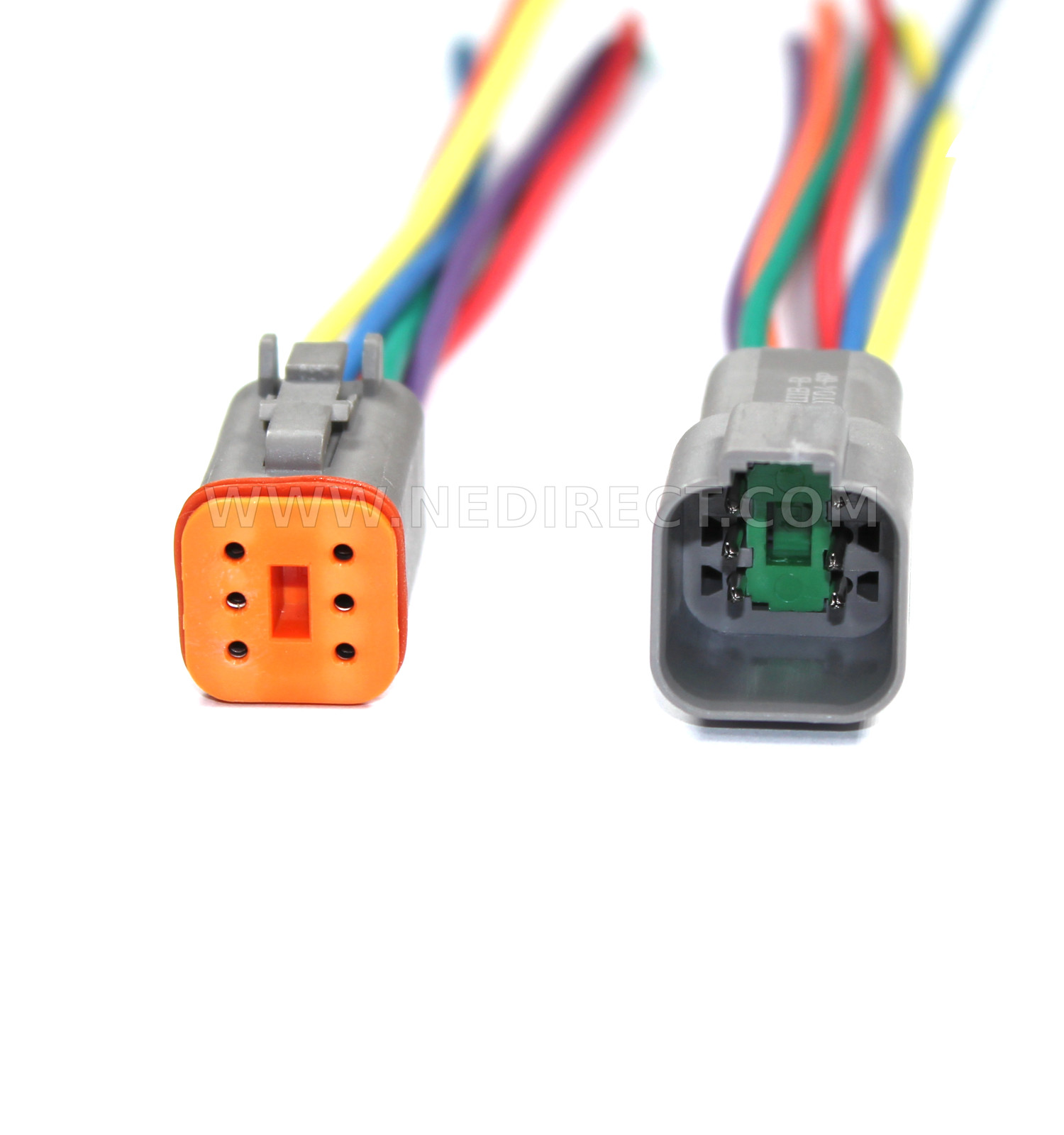 14 AWG Assembled Deutsch 6 Pin waterproof connector 6\