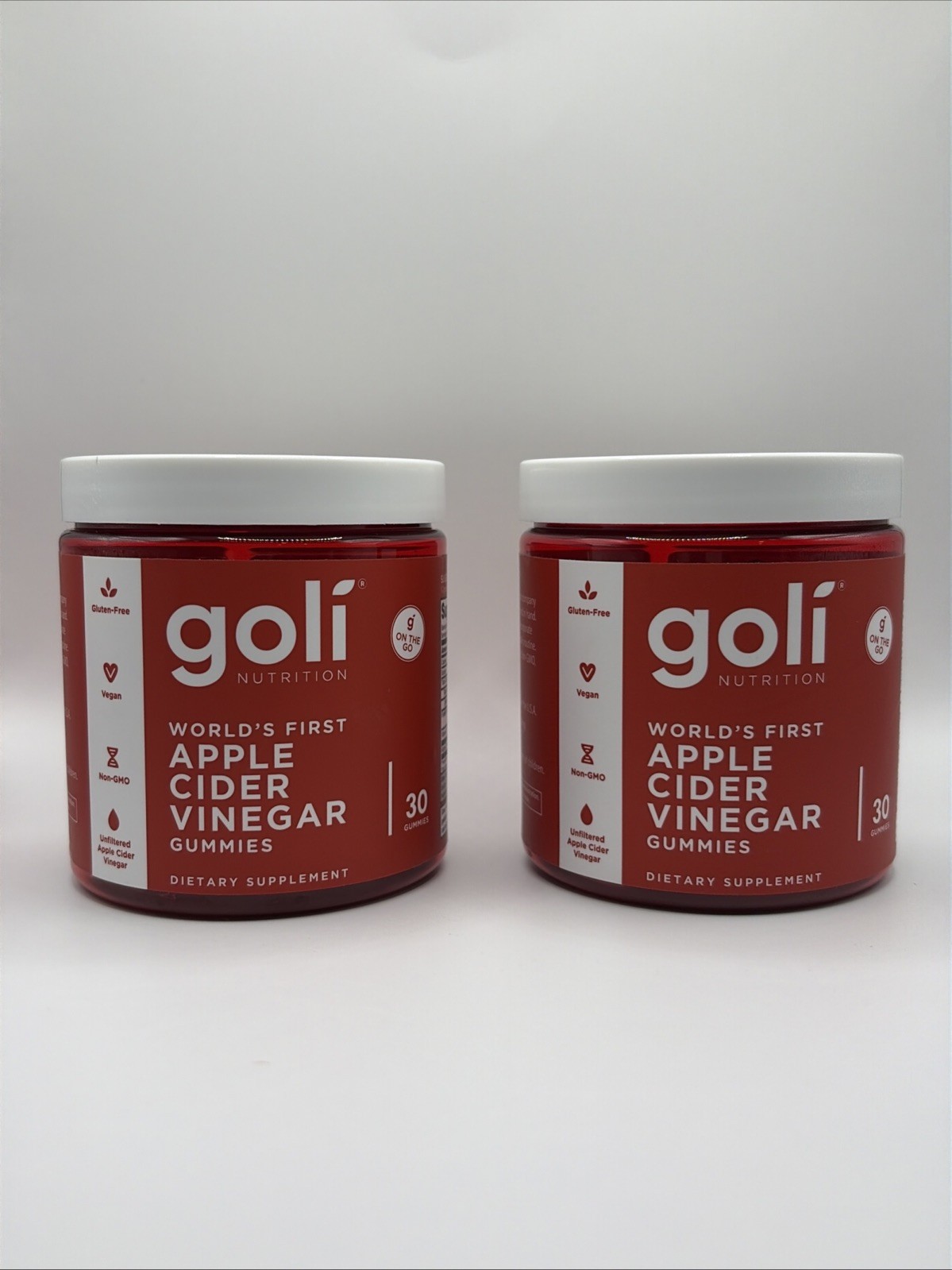 Getting 2 Goli Nutrition World’s First Apple Cider Vinager Gummies 60ct Total