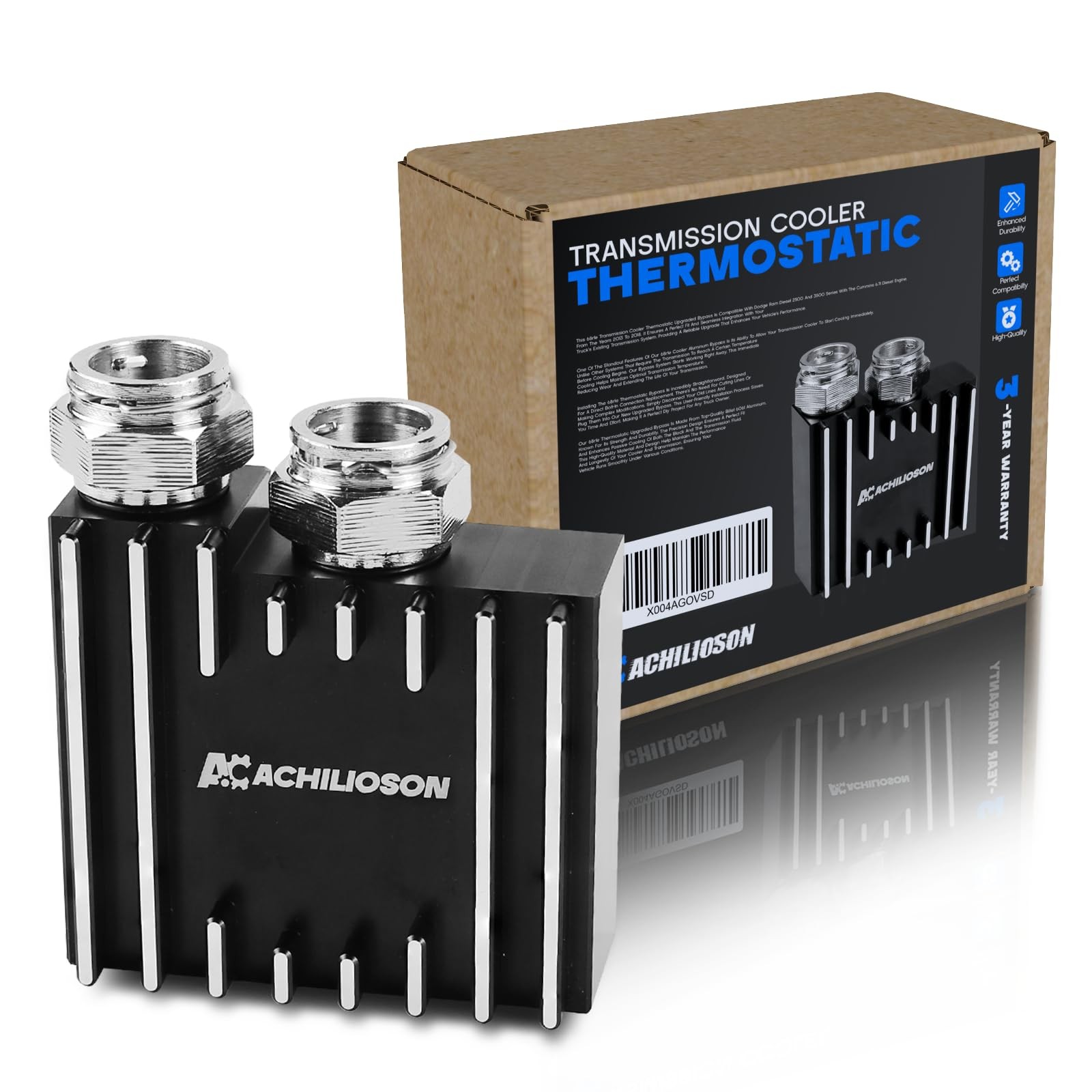 Transmission Cooler Thermostatic Bypass Upgrade, Compatible with 2013-2018 Dodge