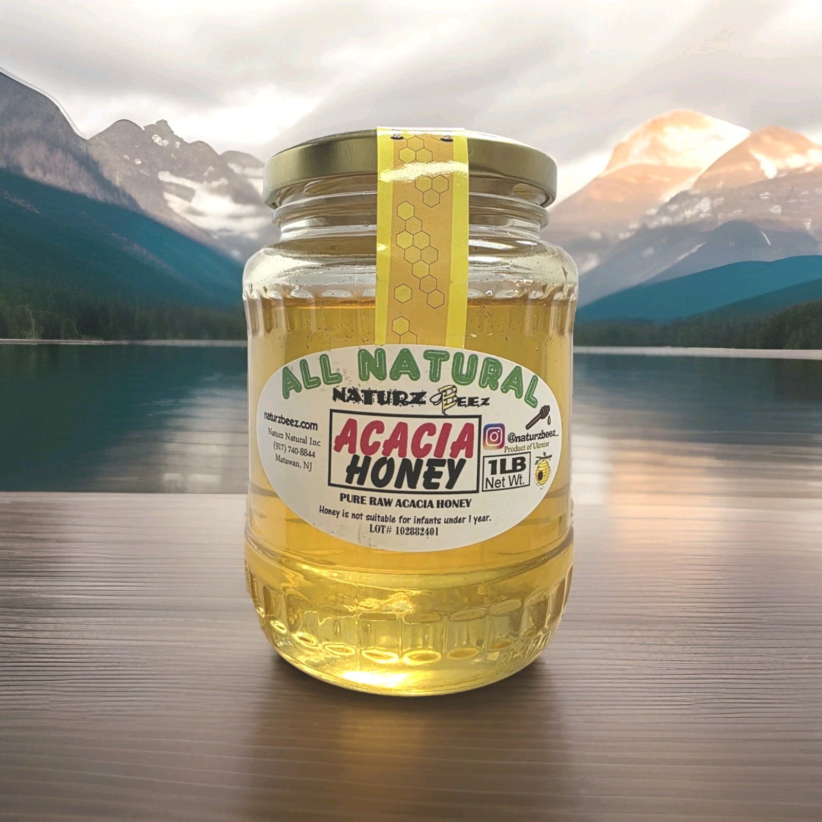 Naturz Beez All Natural Acacia Honey 1 Lb 454g Kosher Naturz Beez All Natural Acacia Honey 1 Lb 454g Kosher