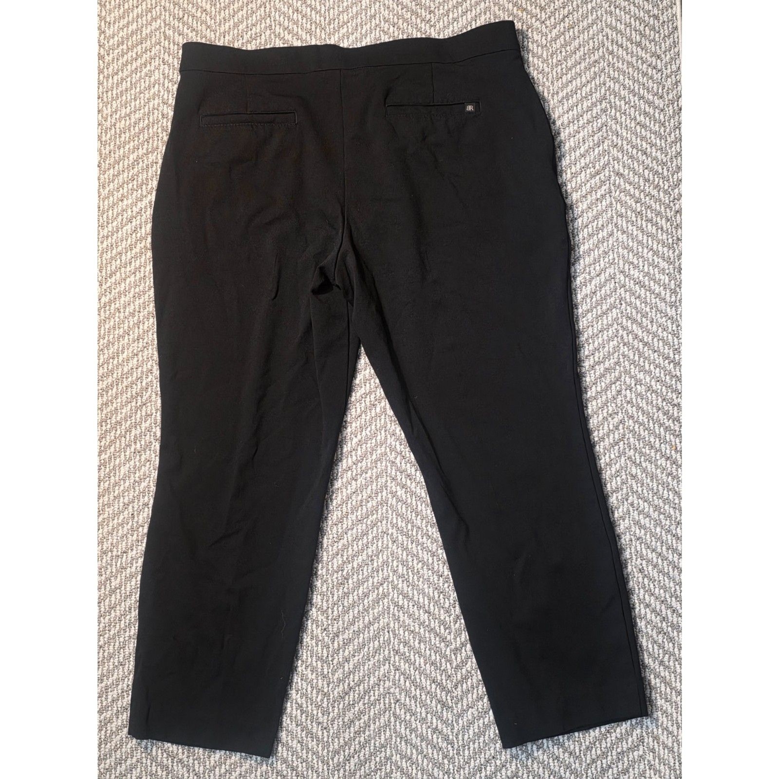 Banana Republic Women\'s Size 16 Black Ankle Cropped Stretch Dress Pants Trousers Banana Republic Women\'s Size 16 Black Ankle Cropped Stretch Dress Pants Trousers