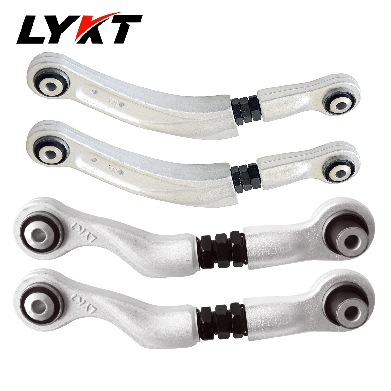 LYKT 4pcs Alignment Rear Camber&Toe Adjustable Arms for Benz CLS、E、GLC、GLK、SL