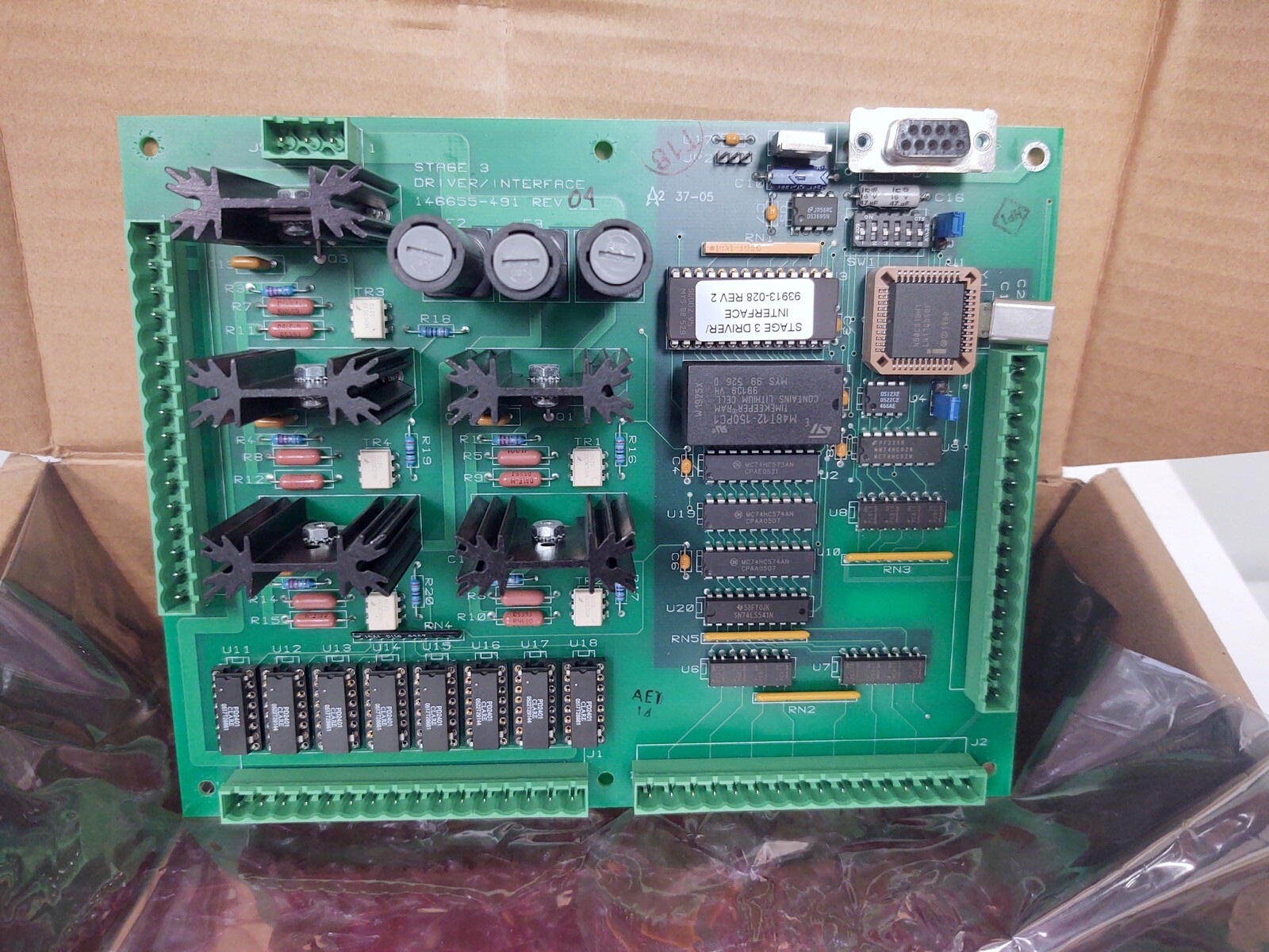 Amsco Steris Eagle Sterilizer AMS 146655-491 Stage 3 Driver / Interface