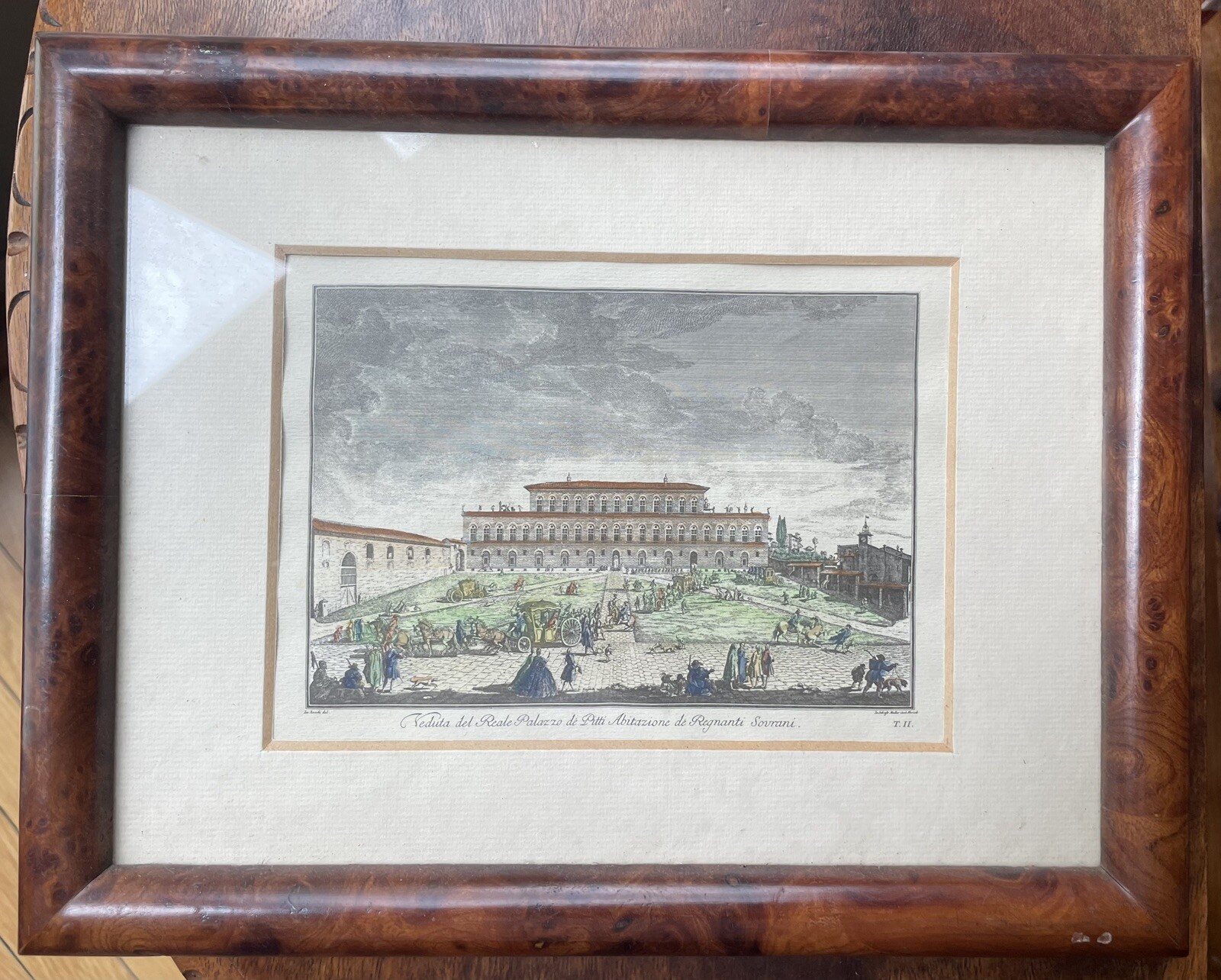 Beautiful burl wood frame