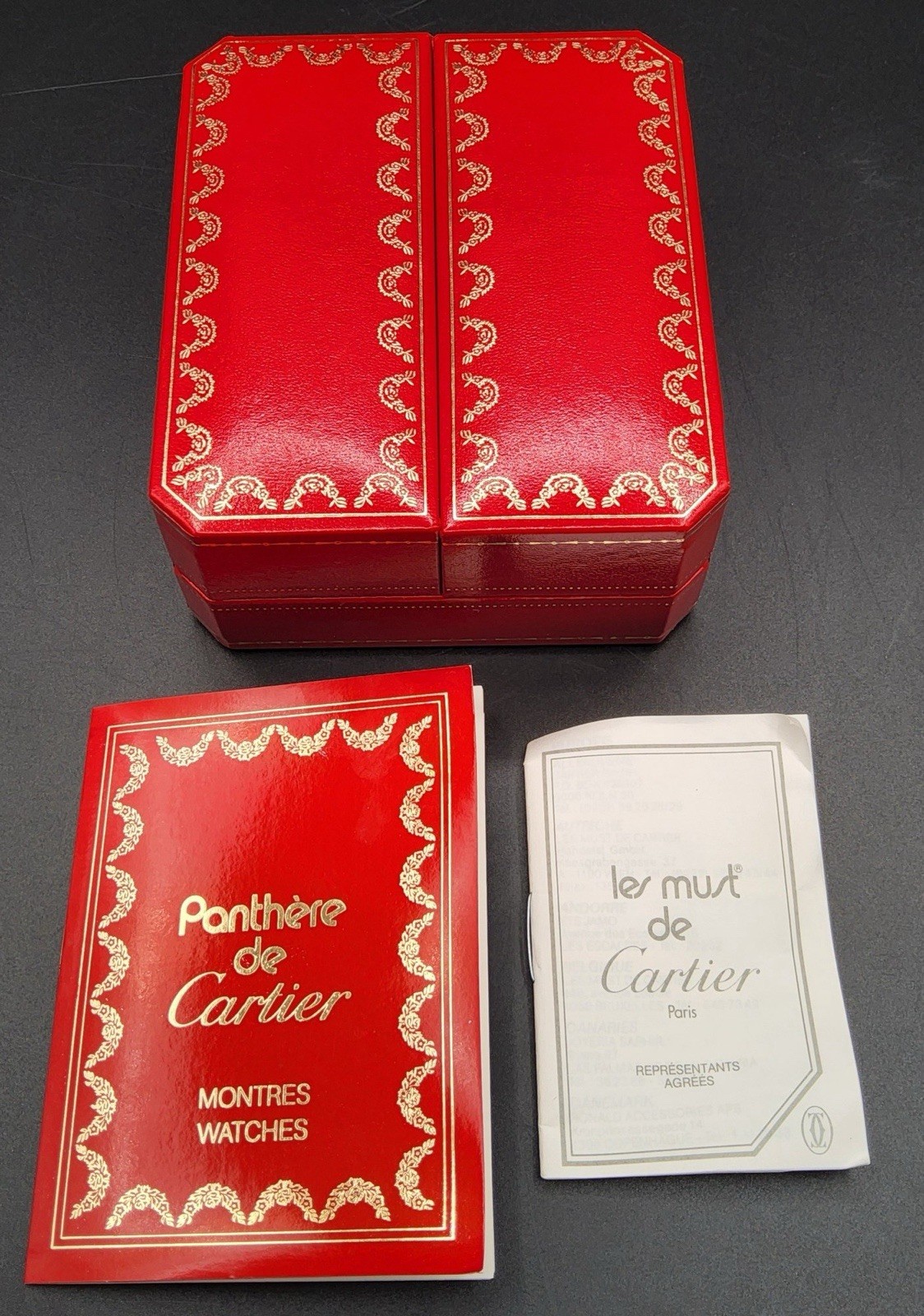 Vintage Panthere de Cartier Watch Box 527 Instructions Dealer Booklet - No Watch