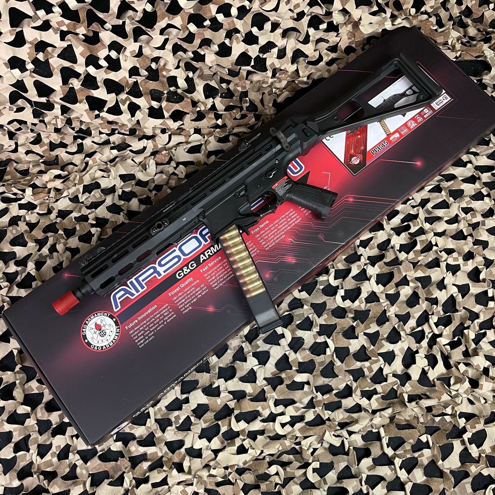 NEW G&G Armament PCC45 AEG Airsoft Gun - Black (EGC-PCC-045-BNB-NCM)