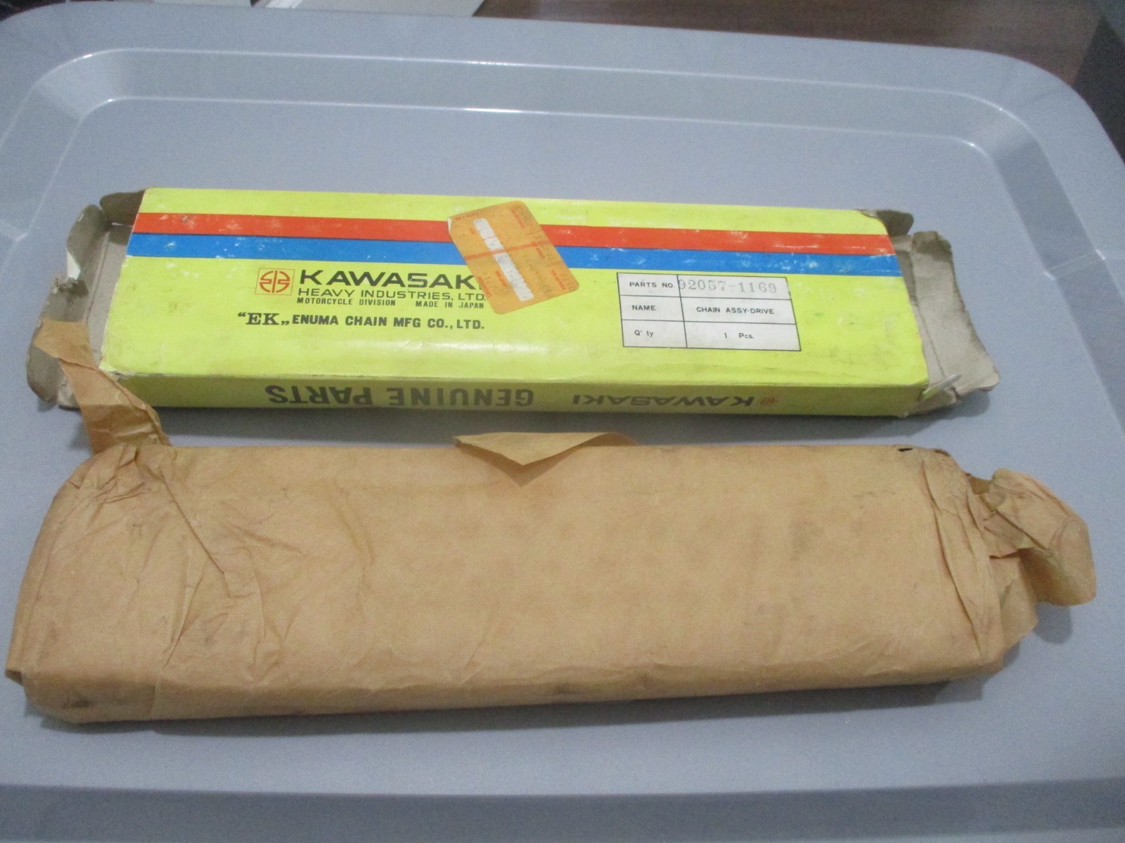 NOS Kawasaki OEM Drive Chain EK530KVDO 1984-1986 ZX900 NINJA 92057-1169