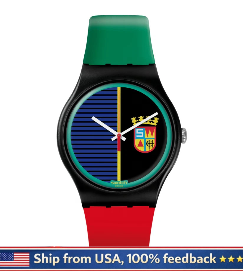 NEW & GENUINE Swatch Limited Coat of Arms New Gent Sir Swatch19 (SUOZ169) NEW & GENUINE Swatch Limited Coat of Arms New Gent Sir Swatch19 (SUOZ169)