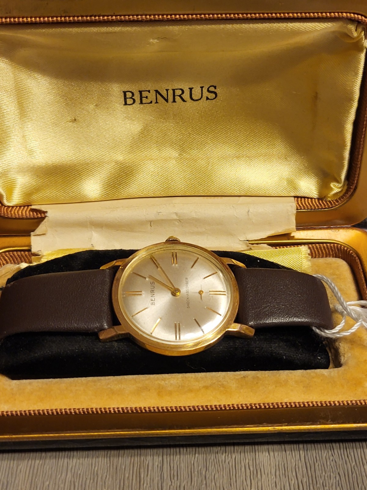 Vintage Benrus 17j 32mm Manual Wind Watch with Box Swiss