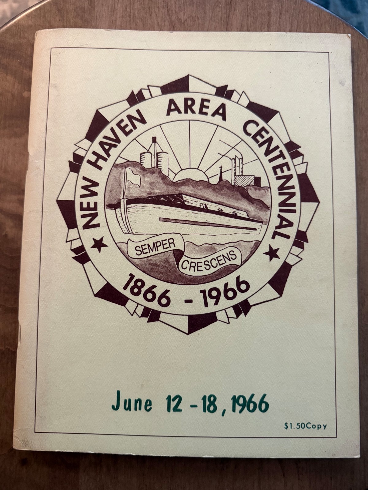 Vintage 1966 Program Souvenir New Haven Indiana Area Centennial 1866-1966