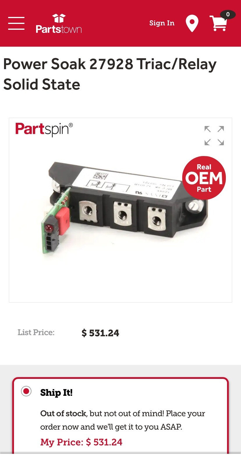 Power Soak Systems Inc, 27928 Triac/Relay Solid State Power Soak Systems Inc, 27928 Triac/Relay Solid State