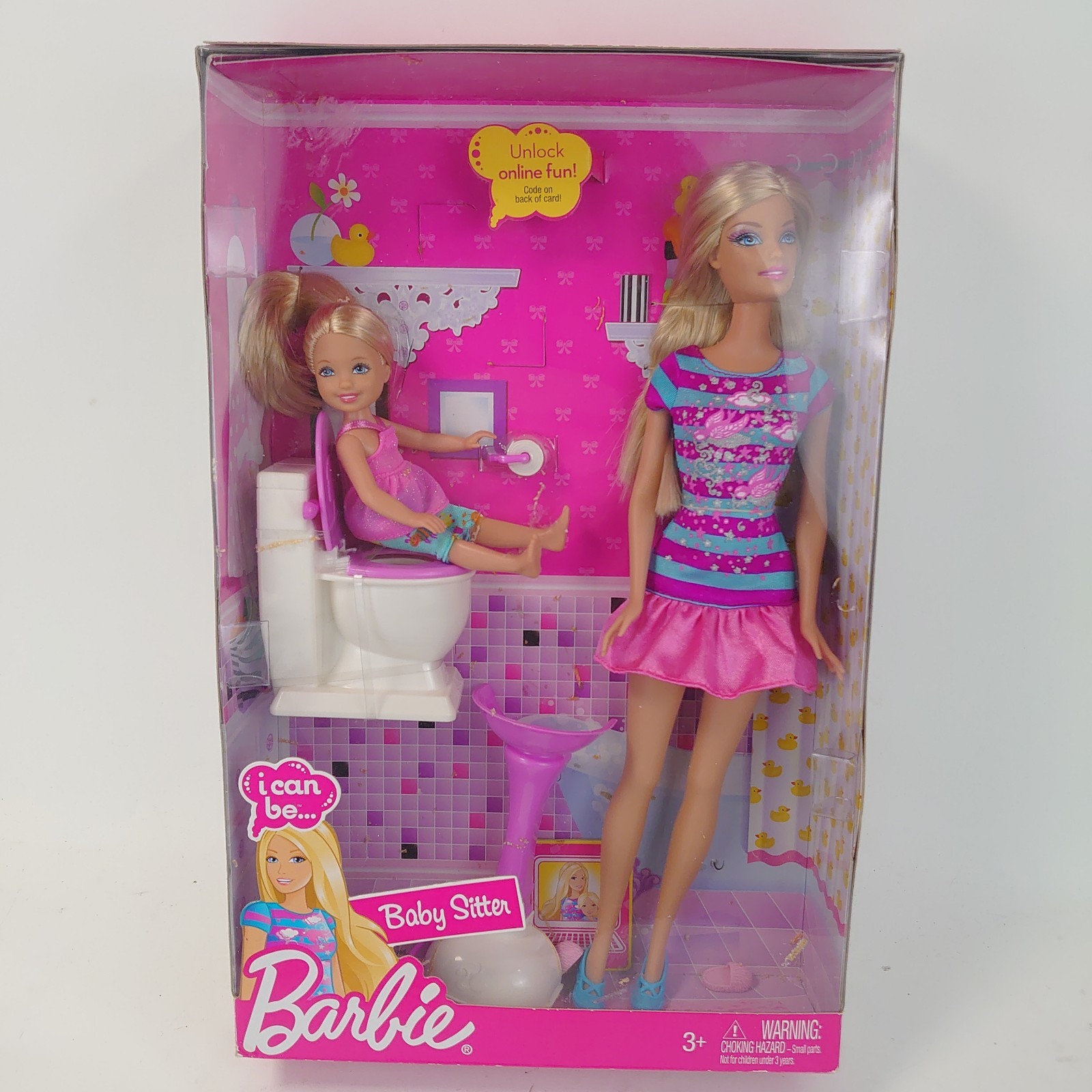 Mattel 2010 I Can Be A Baby Sitter Potty Training Barbie Doll Mattel 2010 I Can Be A Baby Sitter Potty Training Barbie Doll